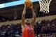 Oct 10, 2015; Winnipeg, Manitoba, CAN; Chicago Bulls forward Bobby Portis (5) looks to slam dunk during the fourth quarter against the Minnesota Timberwolves at MTS Center. Mandatory Credit: Bruce Fedyck-USA TODAY Sports