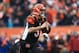 CINCINNATI, OH - JANUARY 3: Quarterback AJ McCarron #5 of the Cincinnati Bengals scrambles out of the pocket during the first quarter against the Baltimore Ravens at Paul Brown Stadium on January 3, 2016 in Cincinnati, Ohio. (Photo by Andrew Weber/Getty I