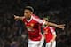 MANCHESTER, ENGLAND - JANUARY 02: Anthony Martial of Manchester United celebrates after scoring a goal to make it 1-0 during the Barclays Premier League match between Manchester United and Swansea City at Old Trafford on January 2, 2016 in Manchester, Eng