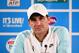 BRISBANE, AUSTRALIA - JANUARY 07: Roger Federer of Switzerland speaks during a press conference after winning his match against Tobias Kamke of Germany during day five of the 2016 Brisbane International at Pat Rafter Arena on January 7, 2016 in Brisbane,