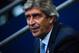 MANCHESTER, ENGLAND - OCTOBER 31: Head Coach Manuel Pellegrini of Manchester City FC looks on during the Barclays Premier League match between Manchester City and Norwich City at Etihad Stadium on October 31, 2015 in Manchester, England. (Photo by David