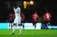 EXETER, ENGLAND - JANUARY 08: Christian Benteke of Liverpool (9) reacts as Tom Nichols of Exeter City scores the opening goal during the Emirates FA Cup third round match between Exeter City and Liverpool at St James Park on January 8, 2016 in Exeter, En