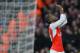 Arsenal's Costa Rican striker Joel Campbell celebrates scoring their first goal during the English FA Cup third-round football match between Arsenal and Sunderland at the Emirates Stadium in London on January 9, 2016. AFP PHOTO / GLYK KIRK
RESTRICTED T