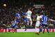 MADRID, SPAIN - JANUARY 09: Gareth Bale of Real Madrid (11) scores their fourth goal and completes his hat trick during the La Liga match between Real Madrid CF and RC Deportivo La Coruna at Estadio Santiago Bernabeu on January 9, 2016 in Madrid, Spain.