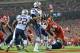 KANSAS CITY, MO - SEPTEMBER 29: Defensive linemen Kevin Vickerson #94 of the Kansas City Chiefs pressures quarterback Tom Brady #12 of the New England Patriots during the second half on September 29, 2014 at Arrowhead Stadium in Kansas City, Missouri. (