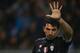Juventus' goalkeeper Gianluigi Buffon gestures during the Italian Serie A football match Sampdoria Vs Juventus on January 10, 2016 at the Luigi Ferraris stadium in Genoa. / AFP / MARCO BERTORELLO (Photo credit should read MARCO BERTORELLO/AFP/Gett