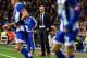 Real Madrid's French coach Zinedine Zidane stands on the sideline during the Spanish league football match Real Madrid CF vs RC Deportivo La Coruna at the Santiago Bernabeu stadium in Madrid on January 9, 2016. AFP PHOTO / GERARD JULIEN / AFP / GERARD JU