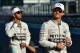Mercedes AMG Petronas F1 Team's British driver Lewis Hamilton (L) and Mercedes AMG Petronas F1 Team's German driver Nico Rosberg walk before the start of the of the Abu Dhabi Formula One Grand Prix at the Yas Marina circuit on November 29, 2015. AFP PHO