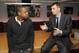 NEW YORK - MAY 18: (EXCLUSIVE) Cultural icon and Nets investor JAY-Z and Nets owner Mikhail Prokhorov celebrate Prokhorov's purchase of the team at lunch today at JAY-Z's 40/40 club on May 18, 2010 in New York City. Prokhorov is representing the Nets ton