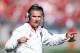 COLUMBUS, OH - OCTOBER 10: Head coach Urban Meyer of the Ohio State Buckeyes looks on against the Maryland Terrapins during a game at Ohio Stadium on October 10, 2015 in Columbus, Ohio. The Buckeyes defeated the Terrapins 49-28. (Photo by Joe Robbins/Gett