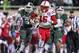 Oct 4, 2014; East Lansing, MI, USA; Nebraska Cornhuskers wide receiver De'Mornay Pierson-El (15) runs back a punt for a touchdown against the Michigan State Spartans during the 2nd half of a game at Spartan Stadium. Mandatory Credit: MSU won 27-22. Mike C