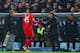 HULL, ENGLAND - APRIL 28: Mario Balotelli of Liverpool shakes hands with Brendan Rodgers manager of Liverpool as he is substituted during the Barclays Premier League match between Hull City and Liverpool at KC Stadium on April 28, 2015 in Hull, England.