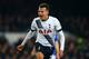 LIVERPOOL, ENGLAND - JANUARY 03: Dele Alli of Tottenham Hotspur celebrates after scoring his team's first goal during the Barclays Premier League match between Everton and Tottenham Hotspur at Goodison Park on January 3, 2016 in Liverpool, England. (Pho