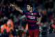 Barcelona's Uruguayan forward Luis Suarez celebrates his goal during the Spanish league football match FC Barcelona vs Athletic Club Bilbao at the Camp Nou stadium in Barcelona on January 17, 2016. AFP PHOTO/ JOSEP LAGO / AFP / JOSEP LAGO (Photo