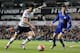 LONDON, ENGLAND - JANUARY 10: Heung-Min Son of Tottenham Hotspur and Ben Chilwell of Leicester City in action during the Emirates FA Cup Third Round match between Tottenham Hotspur and Leicester City at White Hart Lane on January 10, 2016 in London, Engla
