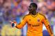 ORLANDO, FL - APRIL 03: Bill Hamid #28 of D.C. United yells instructions to his team during a MLS soccer match between DC United and the Orlando City SC at the Orlando Citrus Bowl on April 3, 2015 in Orlando, Florida. (Photo by Alex Menendez/Getty Images