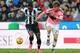 Udinese's midfielder Zapata from Colombia (L) fights for the ball with Juventus' defender Daniele Rugani (R )during the Italian Serie A football match Udinese Vs Juventus on January 17, 2016 at 'Dacia Stadium' in Udine. / AFP / MARCO BERTORELLO (P