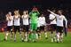 LIVERPOOL, ENGLAND - JANUARY 17: Manchester United players celebrate after the Barclays Premier League match between Liverpool and Manchester United at Anfield on January 17, 2016 in Liverpool, England. (Photo by Alex Livesey/Getty Images)