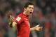 Bayern Munich's Polish striker Robert Lewandowski celebrates scoring during the German first division Bundesliga football match FC Bayern Munich vs FC Ingolstadt 04 in Munich, southern Germany, on December 12, 2015. AFP PHOTO / CHRISTOF STACHE
RESTRICTIO