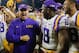 LSU head coach Les Miles (left) and DB Tre'Davious White (right)