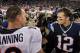 Look familiar? Brady and Manning are set to square off one more time in the AFC Championship on Sunday.