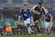 Leicester City's Algerian midfielder Riyad Mahrez scores their second goal from the penalty spot during the English Premier League football match between Everton and Leicester City at Goodison Park in Liverpool, north west England on December 19, 2015. AF