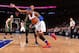 NEW YORK,NY - JANUARY 20: Carmelo Anthony #7 of the New York Knicks drives baseline against the Utah Jazz at Madison Square Garden on January 20, 2016 in New York,New York NOTE TO USER: User expressly acknowledges and agrees that, by downloading and/or us