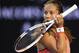 Russia's Daria Kasatkina reacts during her women's singles match against Serena Williams of the US on day five of the 2016 Australian Open tennis tournament in Melbourne on January 22, 2016. AFP PHOTO / GREG WOOD-- IMAGE RESTRICTED TO EDITORIAL USE - STRI