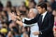 Alan Pardew and Mauricio Pochettino instruct their teams from the sideline during their September meeting.