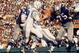 Jethro Pugh bears down on Johnny Unitas in Super Bowl V.