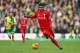 NORWICH, ENGLAND - JANUARY 23: Roberto Firmino of Liverpool in action during the Barclays Premier League match between Norwich City and Liverpool at Carrow Road on January 23, 2016 in Norwich, England. (Photo by Clive Mason/Getty Images)