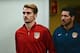 Griezmann seems happy working under Simeone at Atletico.