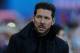 MADRID, SPAIN - JANUARY 24: Manager Diego Simeone of Club Atletico de Madrid looks on prior to the start of the La Liga match between Club Atletico de Madrid and Sevilla FC at Vicente Calderon Stadium on January 24, 2016 in Madrid, Spain. (Photo by Den