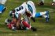 CHARLOTTE, NC - JANUARY 24: Shaq Thompson #54 of the Carolina Panthers tackles David Johnson #31 of the Arizona Cardinals during the NFC Championship Game at Bank Of America Stadium on January 24, 2016 in Charlotte, North Carolina. (Photo by Scott Cunning