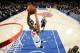 NEW YORK, NY - JANUARY 26: Derrick Williams #23 of the New York Knicks goes for the dunk against the Oklahoma City Thunder during the game on January 26, 2016 at Madison Square Garden in New York, New York. NOTE TO USER: User expressly acknowledges and ag