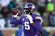 MINNEAPOLIS, MN - JANUARY 10: Teddy Bridgewater #5 of the Minnesota Vikings warms up prior to the NFC Wild Card Playoff game between the Minnesota Vikings and the Seattle Seahawks at TCFBank Stadium on January 10, 2016 in Minneapolis, Minnesota. (Photo