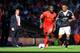 Liverpool's Nigerian midfielder Victor Moses (C) is challenged by Southampton's English defender Nathaniel Clyne (R) during the English Premier League football match between Liverpool and Southampton at Anfield stadium in Liverpool, northwest England, on