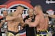 Honeycutt and Bradley face off at the weigh-in on Thursday.