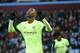 Manchester City's Nigerian striker Kelechi Iheanacho (L) celebrates scoring his team's third goal during the English FA Cup fourth round football match between Aston Villa and Manchester City at Villa Park in Birmingham, central England, on January 30, 20
