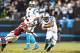 CHARLOTTE, NC - JANUARY 24: Running back Jonathan Stewart #28 of the Carolina Panthers carries the ball during the NFC Championship Game against the Arizona Cardinals at Bank of America Stadium on January 24, 2016 in Charlotte, North Carolina. (Photo b
