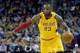 Jan 30, 2016; Cleveland, OH, USA; Cleveland Cavaliers forward LeBron James (23) dribbles against the San Antonio Spurs in the first quarter at Quicken Loans Arena. Mandatory Credit: David Richard-USA TODAY Sports
