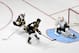 NASHVILLE, TN - JANUARY 31: Roberto Luongo #1 of the Florida Panthers defends against Taylor Hall #4 of the Edmonton Oilers during the 2016 Honda NHL All-Star Final Game between the Eastern Conference and the Western Conference at Bridgestone Arena on Ja