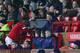MANCHESTER, ENGLAND - FEBRUARY 02: Louis van Gaal Manager of Manchester United shakes hands with Anthony Martial on the bench during the Barclays Premier League match between Manchester United and Stoke City at Old Trafford on February 2, 2016 in Manchest