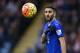LEICESTER, ENGLAND - JANUARY 23: Riyad Mahrez of Leicester looks on during the Barclays Premier League match between Leicester City and Stoke City at (Photo by Michael Regan/Getty Images)