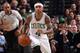BOSTON, MA - FEBRUARY 3: Isaiah Thomas #4 of the Boston Celtics handles the ball against the Detroit Pistonson February 3, 2016 at the TD Garden in Boston, Massachusetts. NOTE TO USER: User expressly acknowledges and agrees that, by downloading and or u