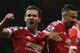 Mata and Lingard celebrate against Stoke.