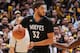 LOS ANGELES, CA - FEBRUARY 2: Karl-Anthony Towns #32 of the Minnesota Timberwolves handles the ball against the Los Angeles Lakers on February 2, 2016 at STAPLES Center in Los Angeles, California. NOTE TO USER: User expressly acknowledges and agrees that