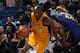 NEW ORLEANS, LA - FEBRUARY 4: Kobe Bryant #24 of the Los Angeles Lakers handles the ball against the New Orleans Pelicans on February 4, 2016 at the Smoothie King Center in New Orleans, Louisiana. NOTE TO USER: User expressly acknowledges and agrees that