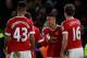 Lingard celebrates his goal against Chelsea.