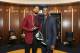 INDIANAPOLIS, IN - FEBRUARY 8: Paul George #13 of the Indiana Pacers and Kobe Bryant #24 of the Los Angeles Lakers are seen after the game on February 8, 2016 at Bankers Life Fieldhouse in Indianapolis, Indiana. NOTE TO USER: User expressly acknowledges a